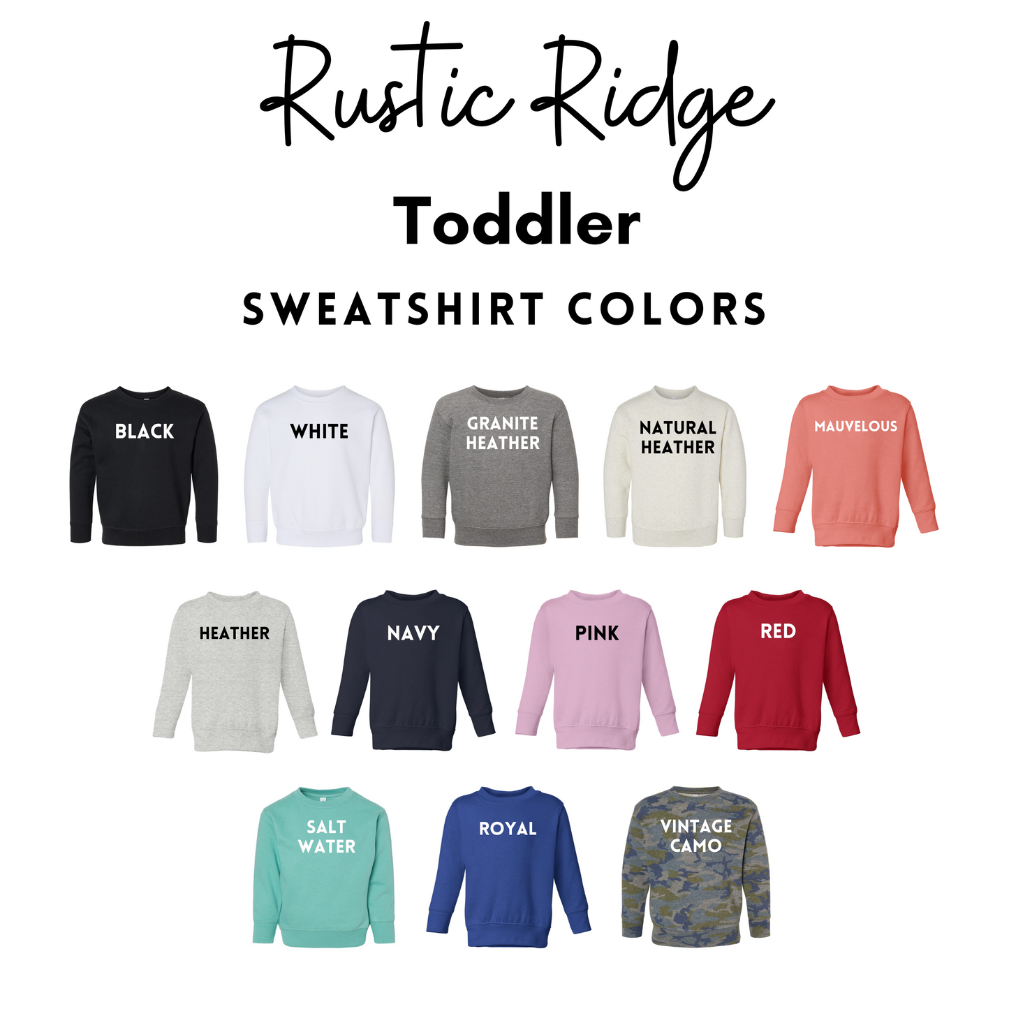 Toddler Custom Brand Sweatshirts