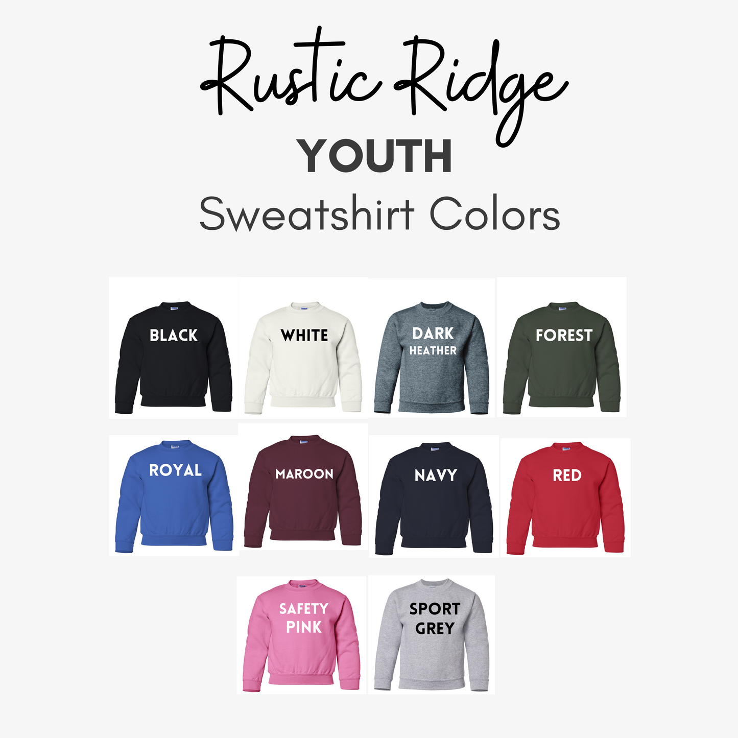 Youth Custom Brand Sweatshirts